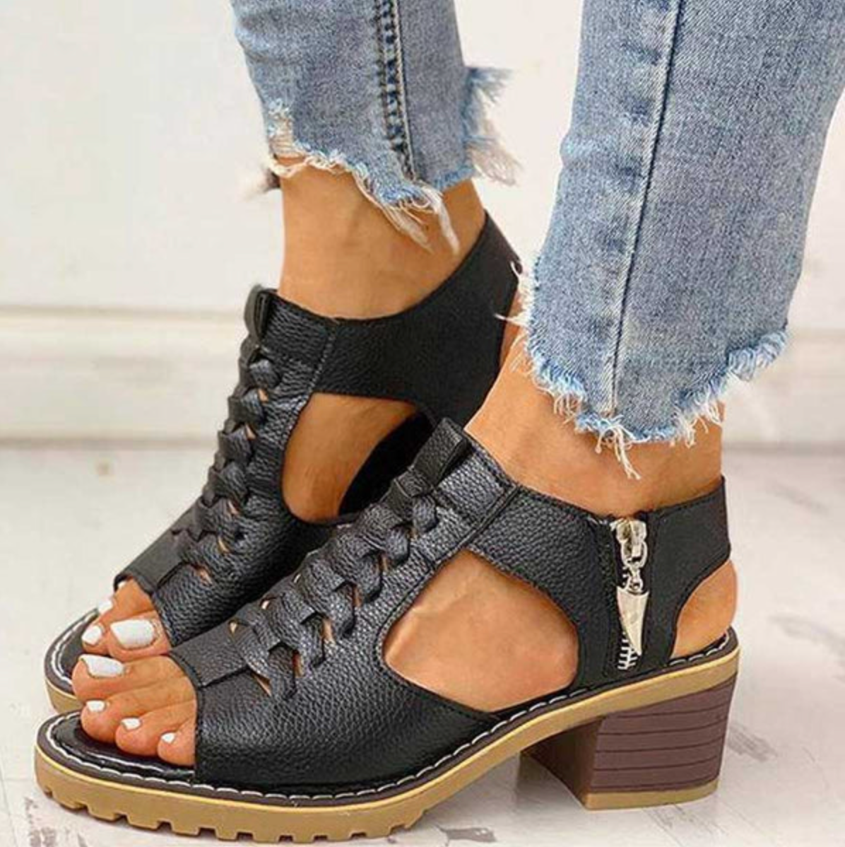 Karen - Ortopediska sandaler med klack