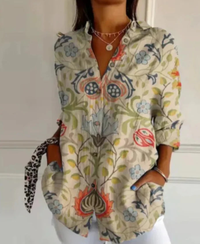 Livia | Tidlösa Elegans – Slanka 3D Designer Skjorta för Casual Stil