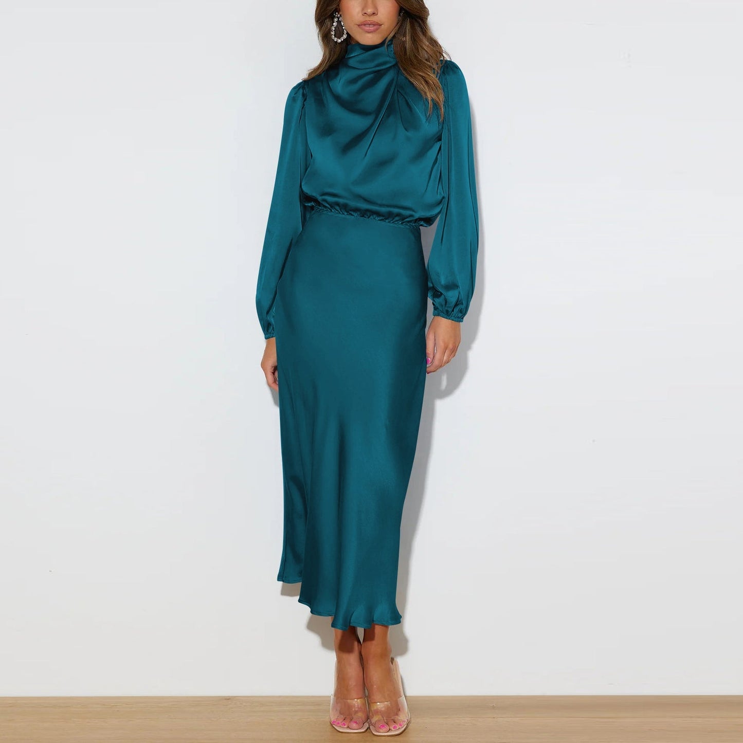 Imee - Elegant långärmad klänning