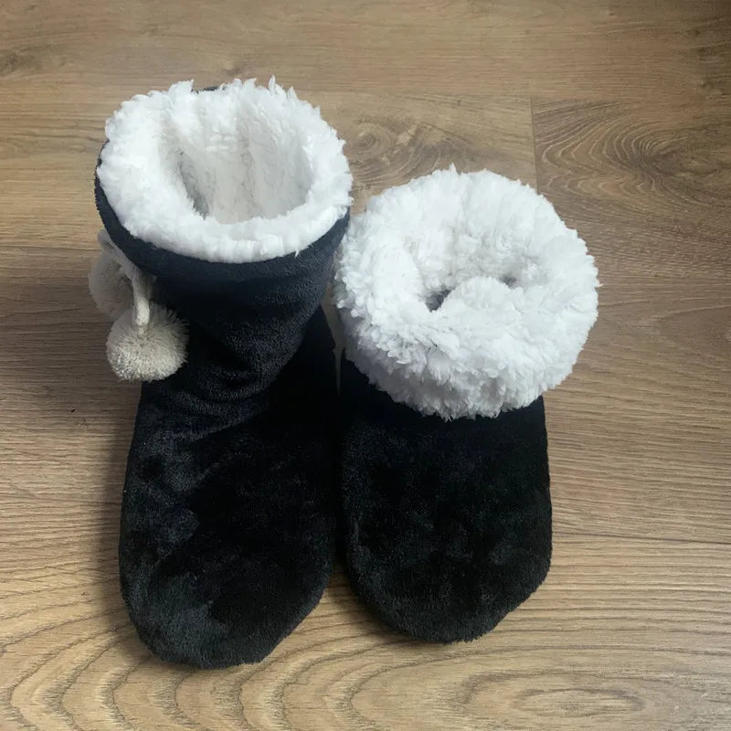 Tove | Plysch halkfria inomhusskor för kvinnor
