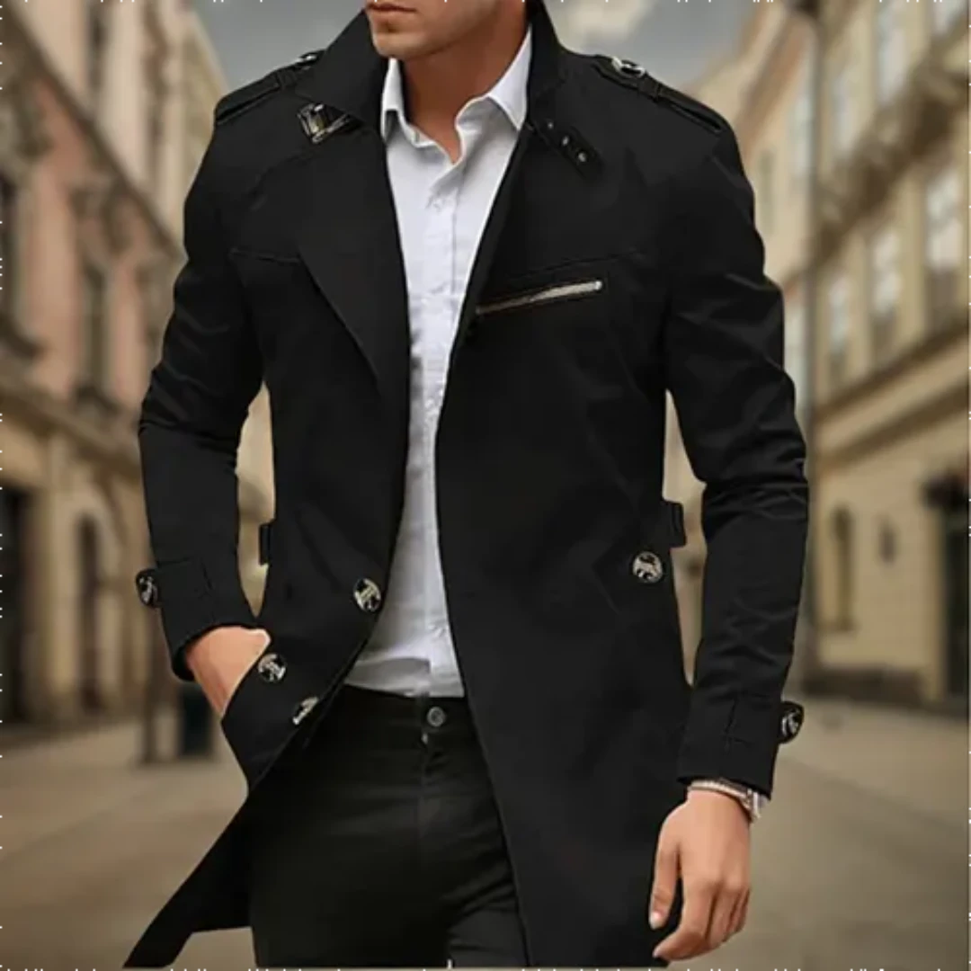 Leon | Klassisk Trenchcoat För Herrar