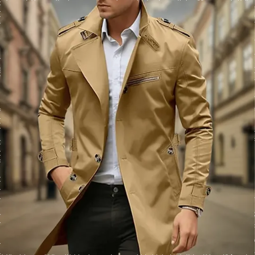 Leon | Klassisk Trenchcoat För Herrar