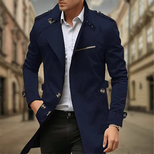 Leon | Klassisk Trenchcoat För Herrar