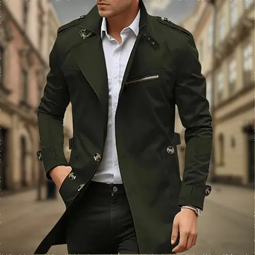 Leon | Klassisk Trenchcoat För Herrar
