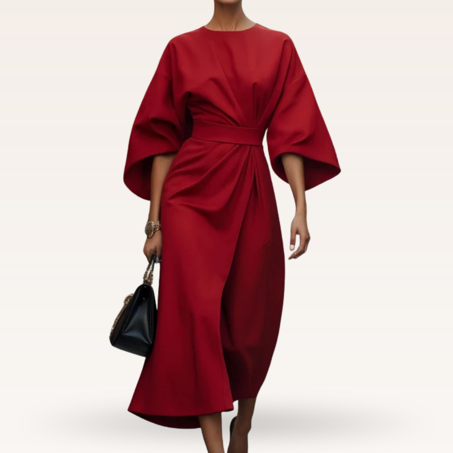 Maria | Elegant Sommarklänning Med Flödande Siluett