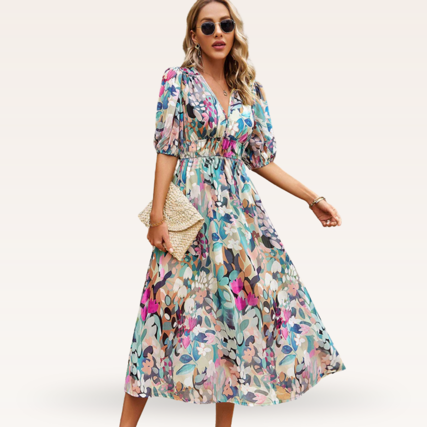 Julia | Romantisk Klänning Med En Somrig Känsla