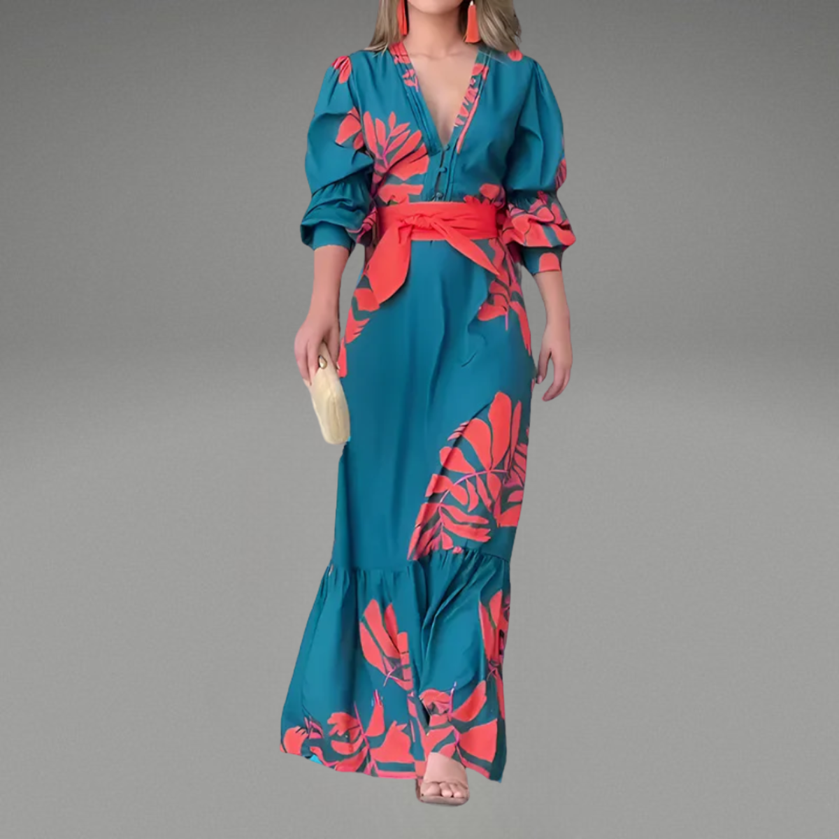 Selina | Smickrande V-Ringad Klänning