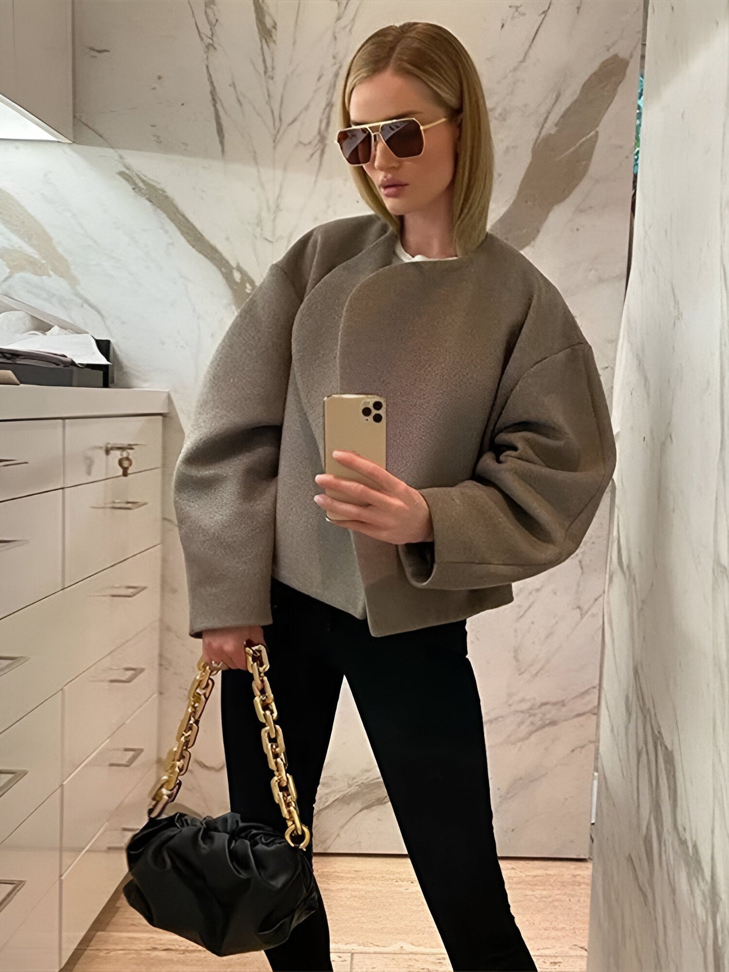 Marie | Casual varm ullkappa för kvinnor