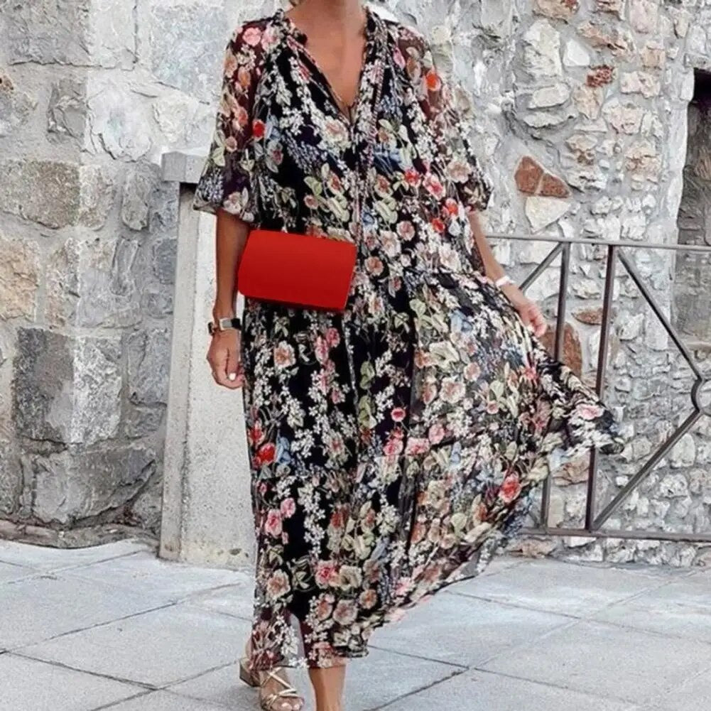 Sienna - Blommig sommarklänning