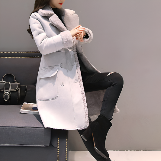 Primrose | Varmfodrad vinterjacka för damer i sammet