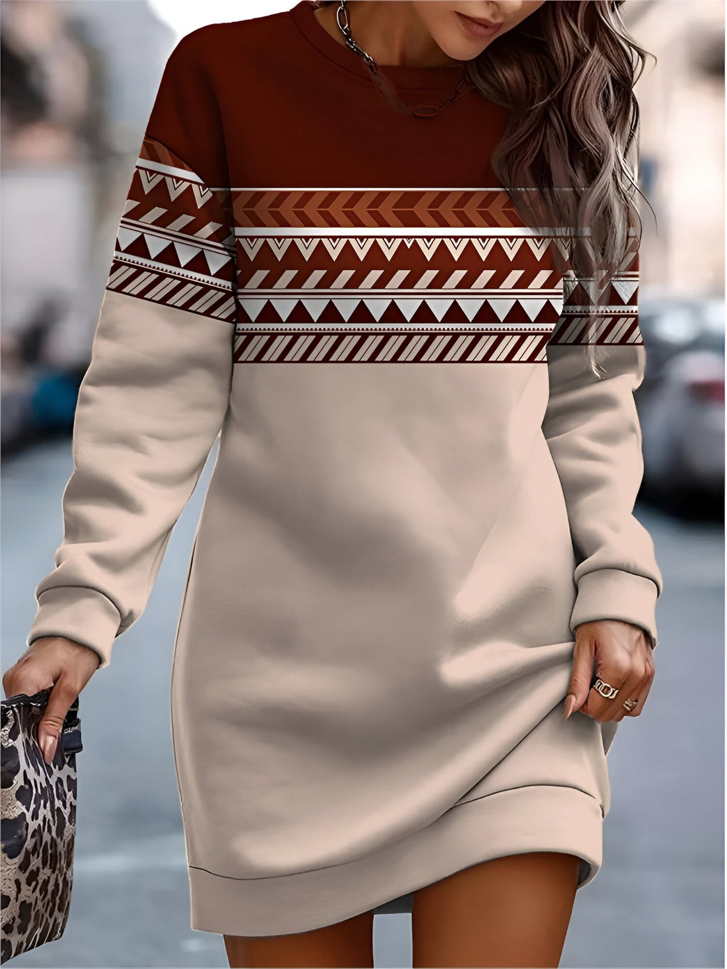 Romy |Bekväm & Snygg överdimensionerad sweatshirtklänning