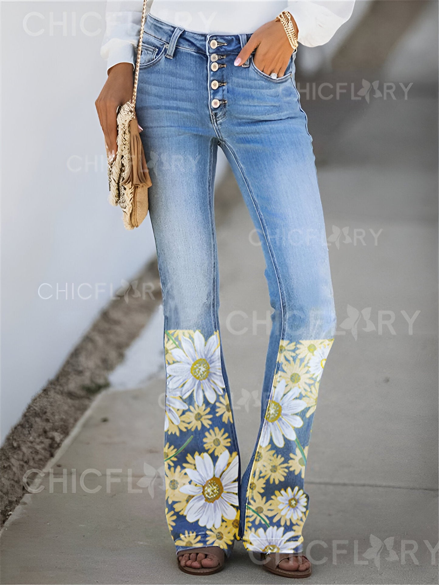 Sandra| Fashion slim fit jeans för kvinno