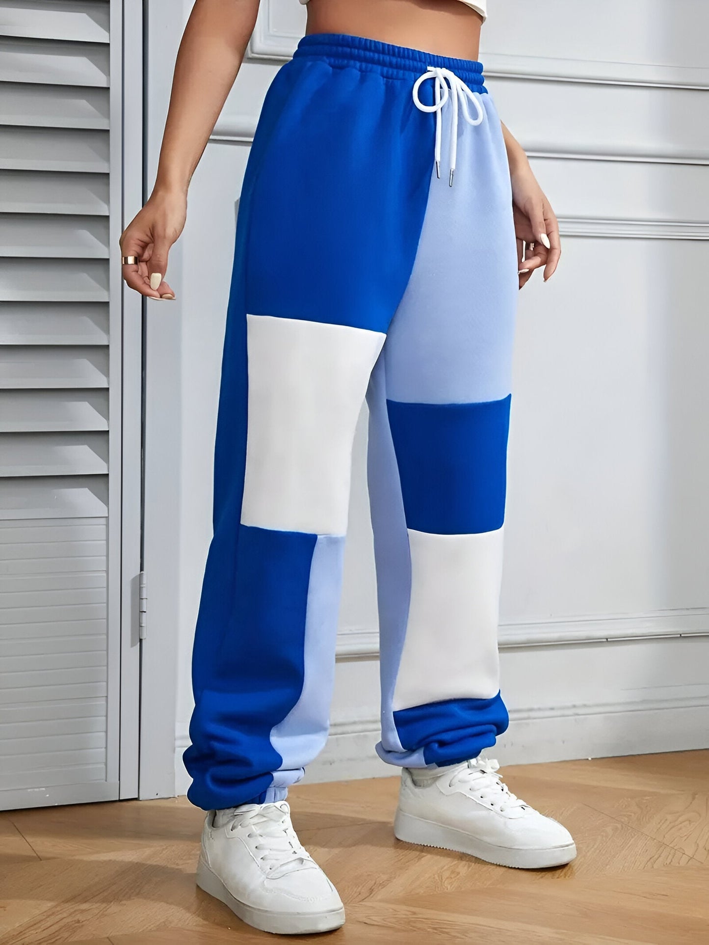 Nele | Colour-Block Loose joggingbyxor - komfort möter stil