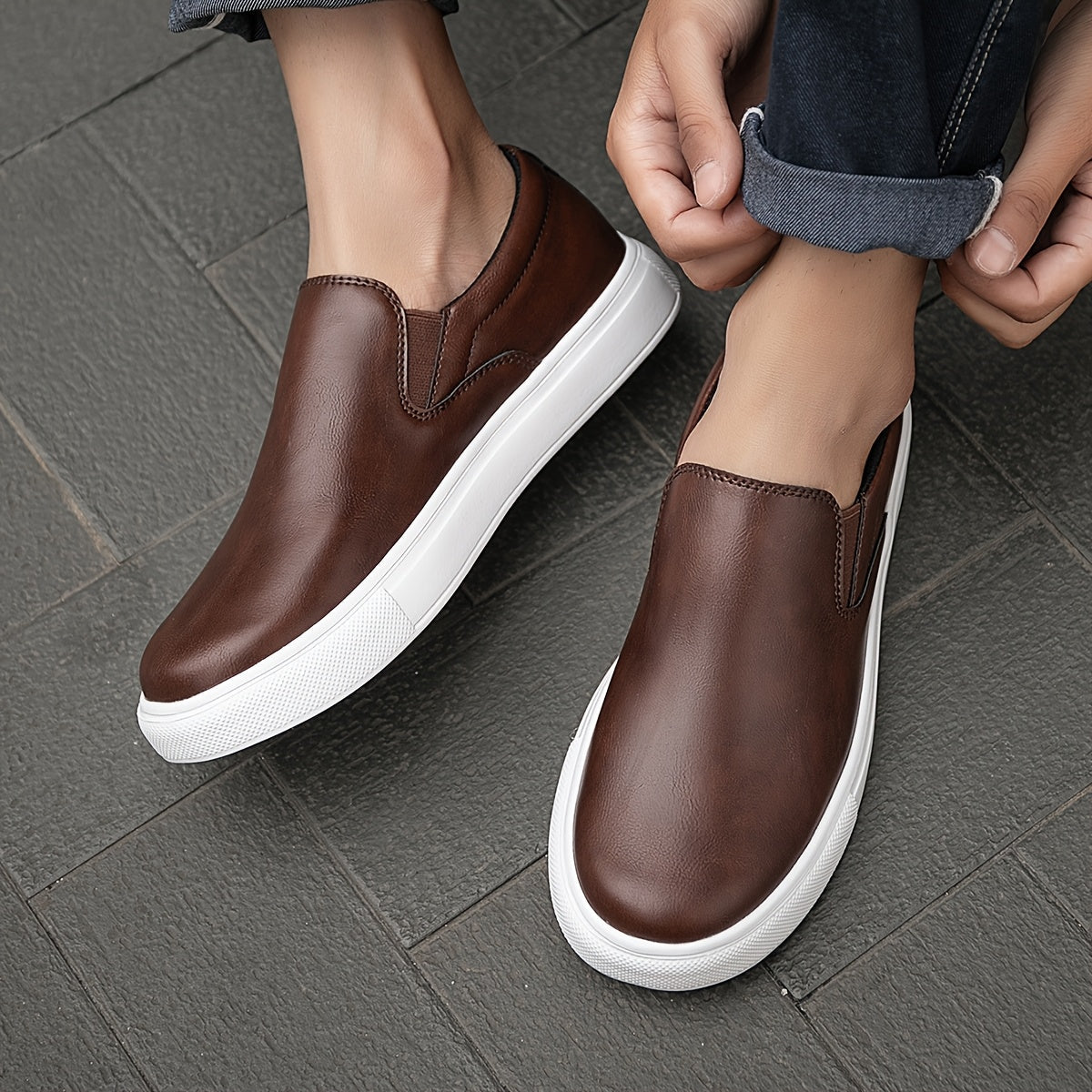 Gabriel | Casual Läder Slip-in Skor