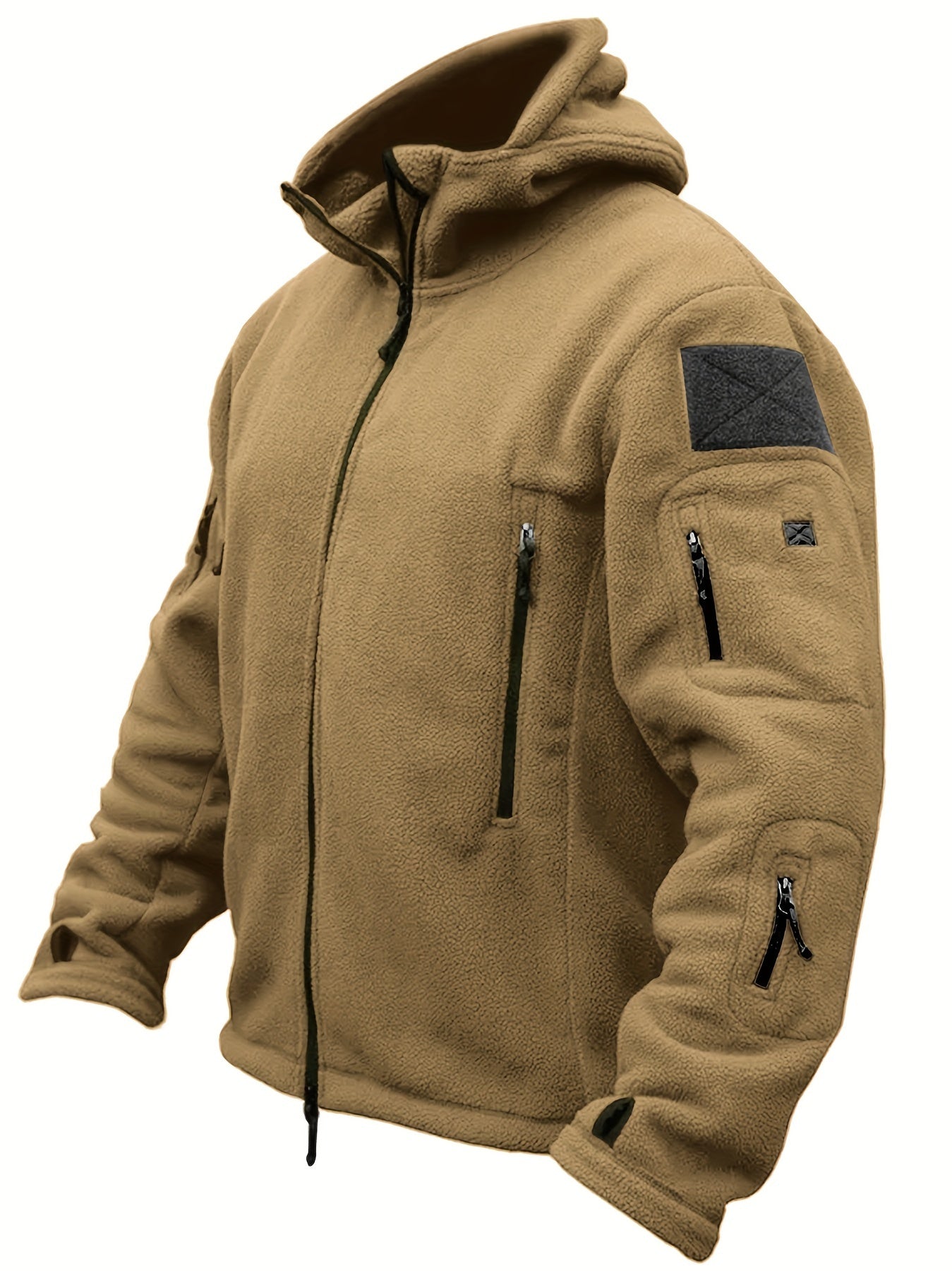 Vilhelm | Varm och Hållbar Militärinspirerad Fleecehoodie