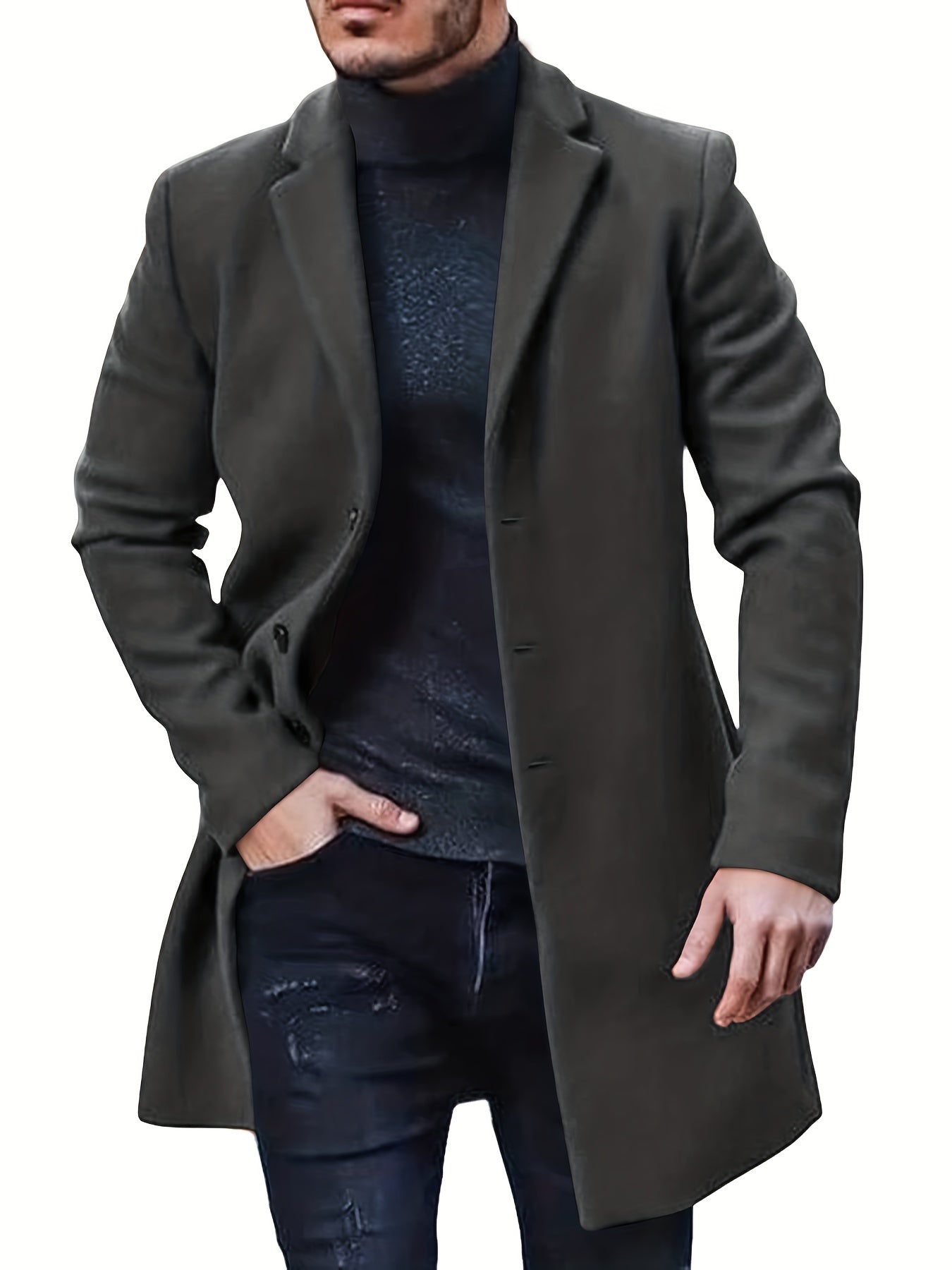 Claude | Varm Trench Overcoat Med Retro Stil