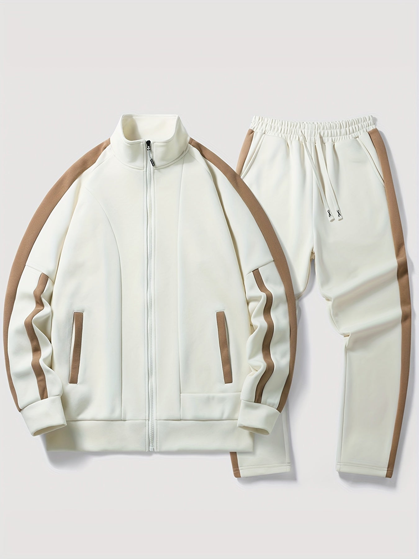 Bellie | Zip Up Tröja Med Ficka Och Joggingbyxor Tracksuit Set