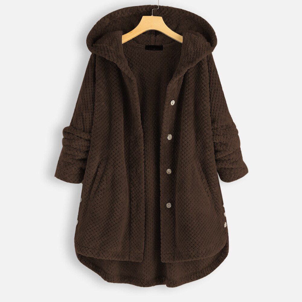 Arabella - Oversized jacka med huva för kvinnor