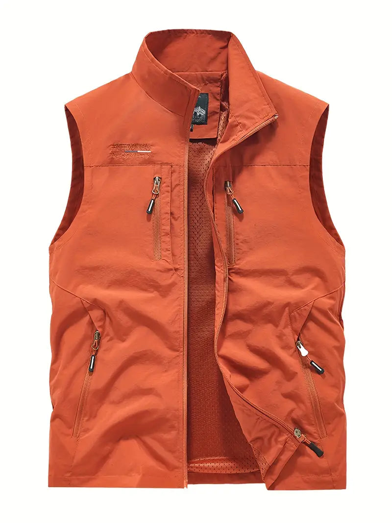 Henrik | Andningsbar Cargo Bodywarmer med Flera Fickor