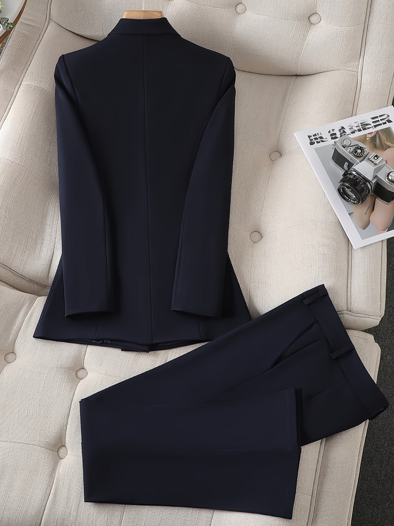 Celeste | Dubbelknäppt Blazer Och Byxor Stilrent Set