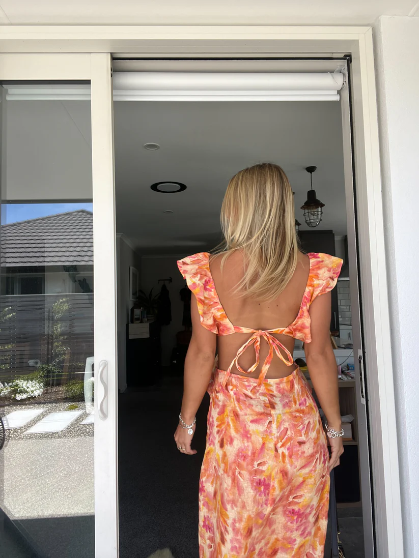 Alma | Lång Bomullsklänning För Sommardagar