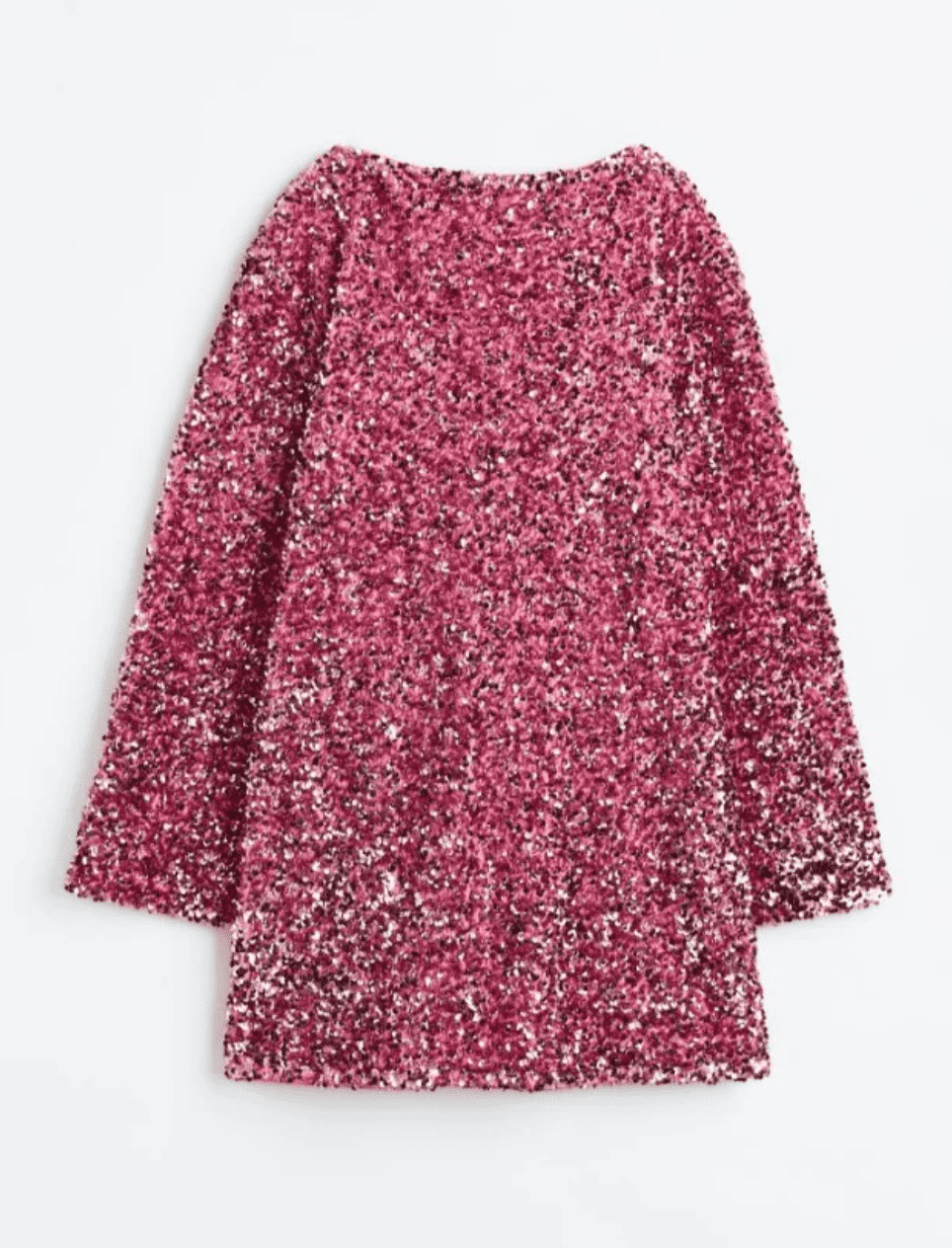 Melina | Elegant vit paljettklänning med svart rosett