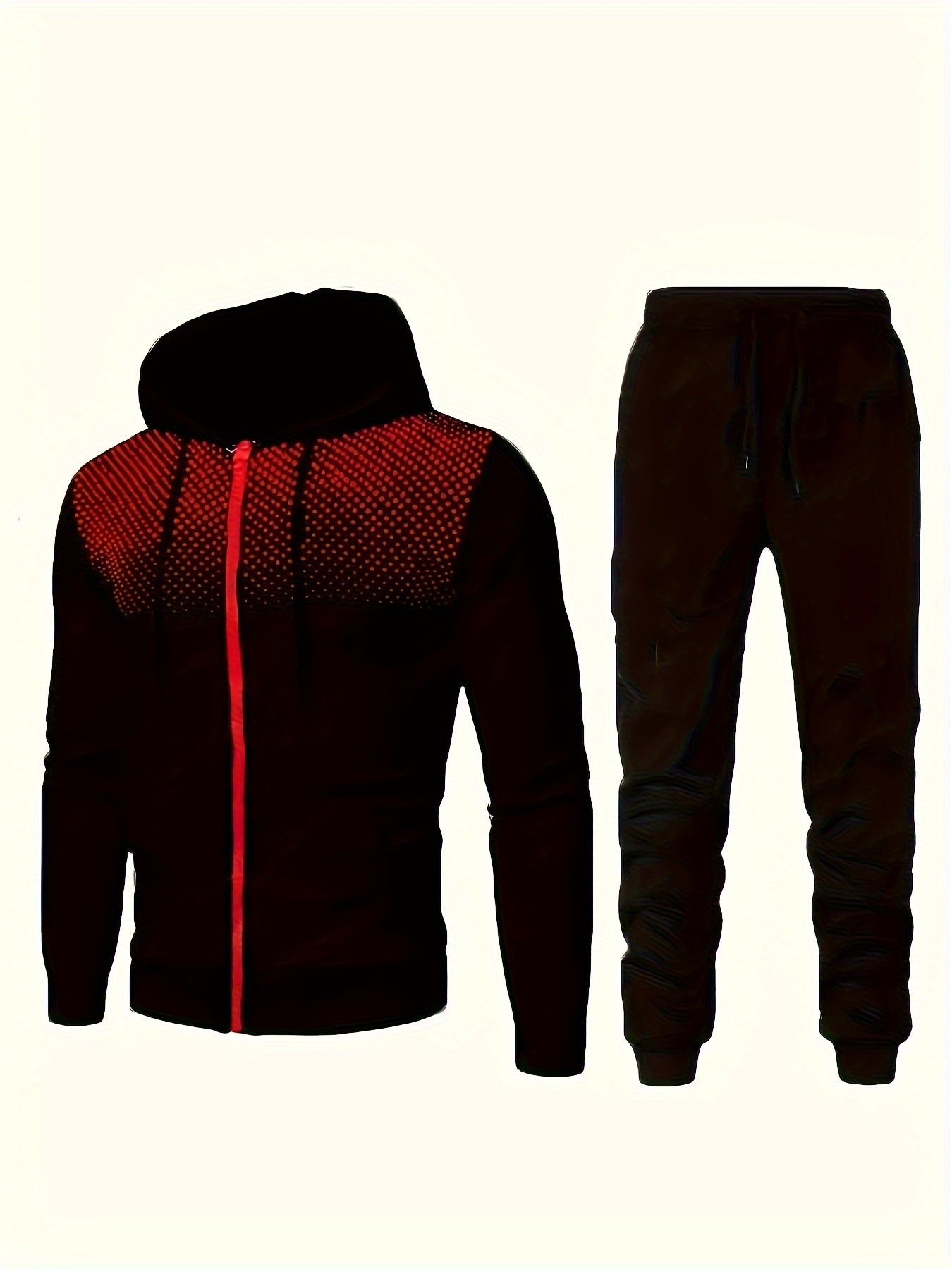 Brody | Slim Fit Huva Tröja Och Joggingbyxor Tracksuit Set