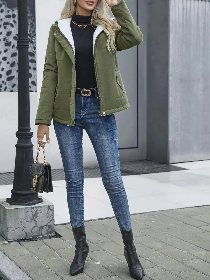 Casey | Bekväm fleecejacka med huva