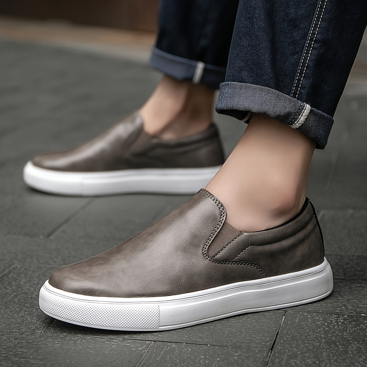 Gabriel | Casual Läder Slip-in Skor