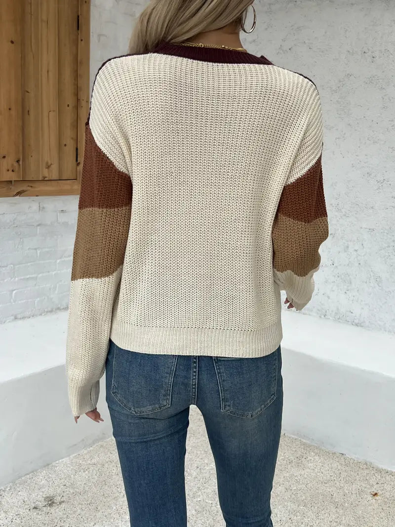 Kade - Färgstark crewneck-jumper
