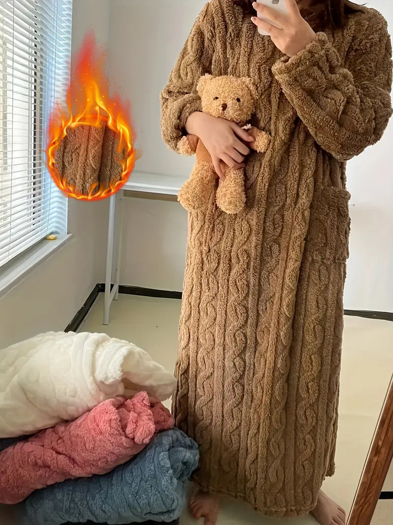 Remo - Mysig långärmad badrock