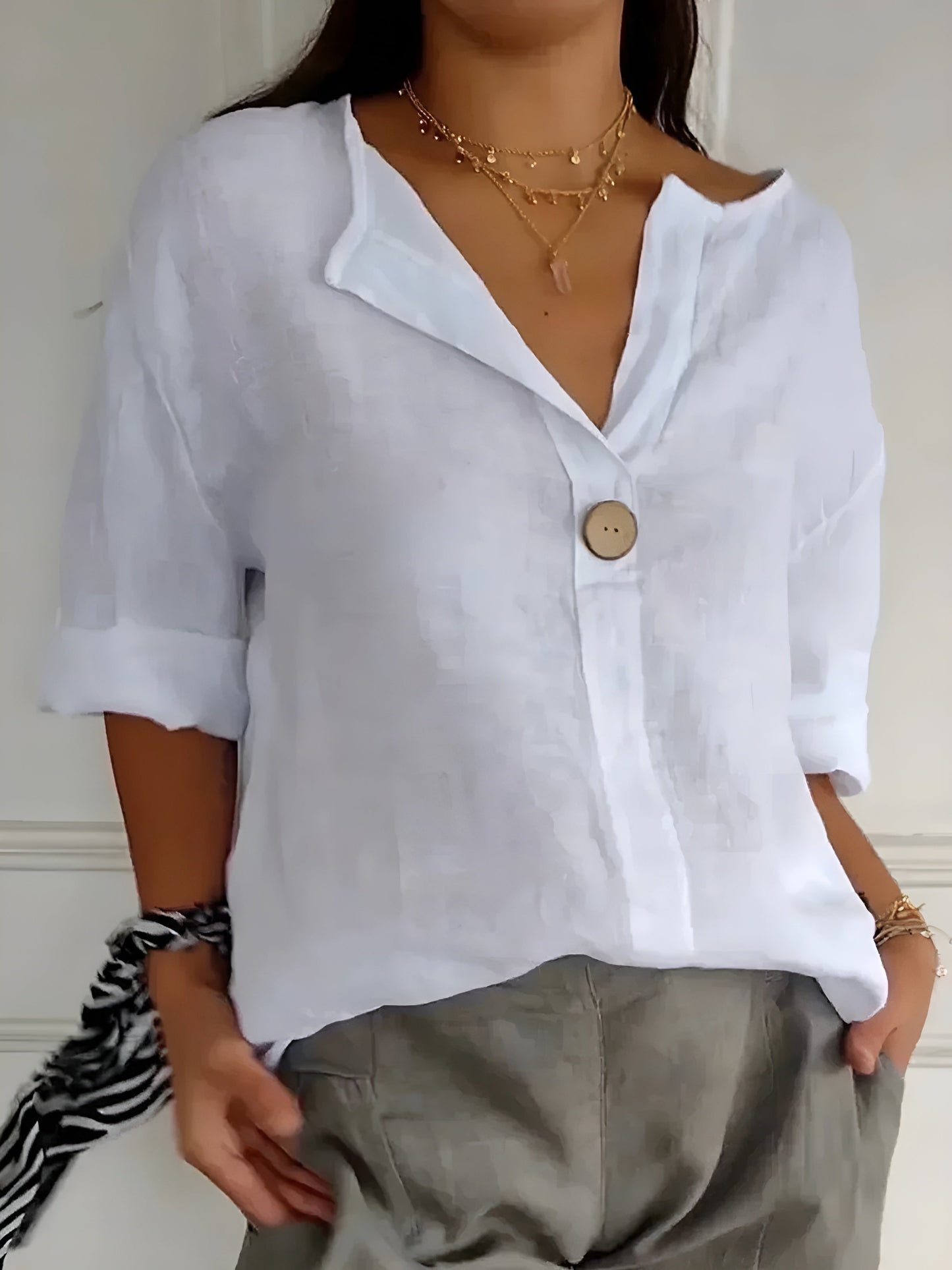 Lina | Avslappnad Chic Blus