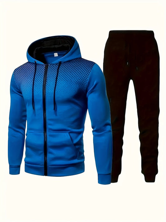 Brody | Slim Fit Huva Tröja Och Joggingbyxor Tracksuit Set