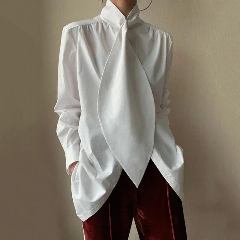 Wiebke | Freeacy Urban elegant topp kontorsblus för kvinnor
