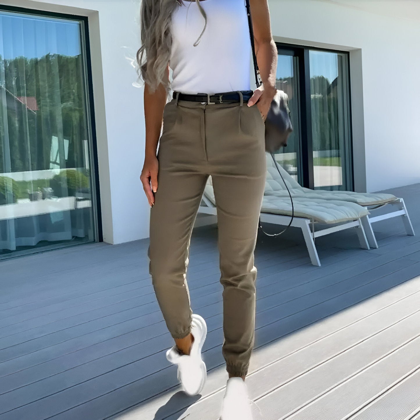Sanna | Eleganta och Bekväma Stretchbyxor för Damer
