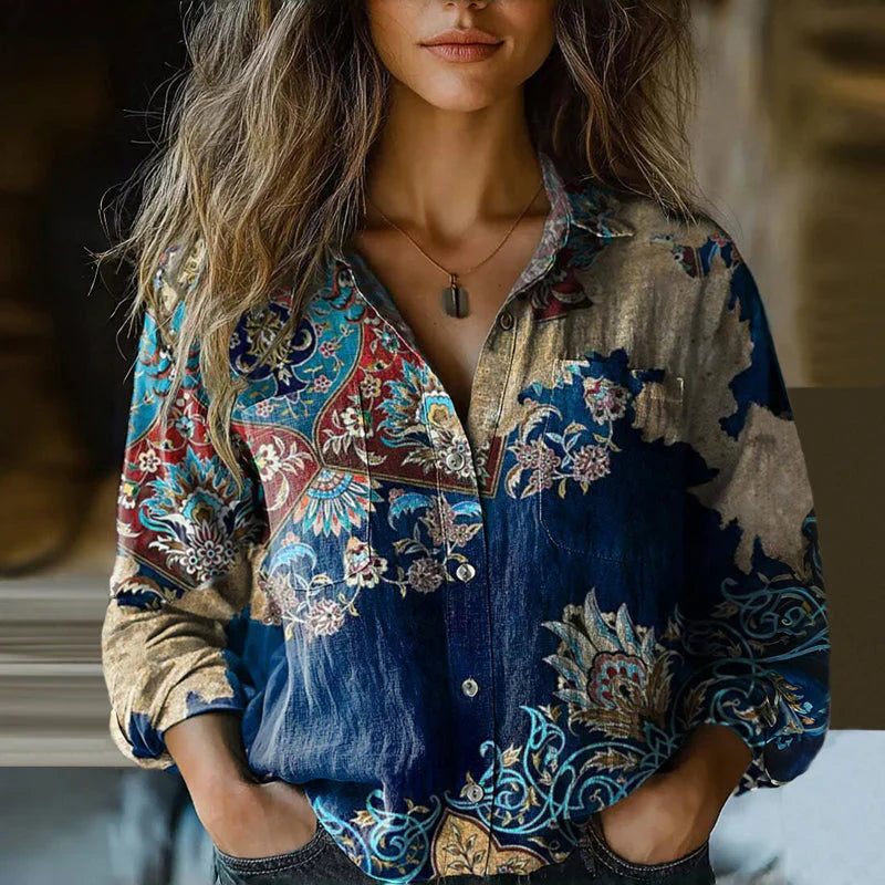 Sigrun | Tidlös Vintageblus Med Sofistikerad Look