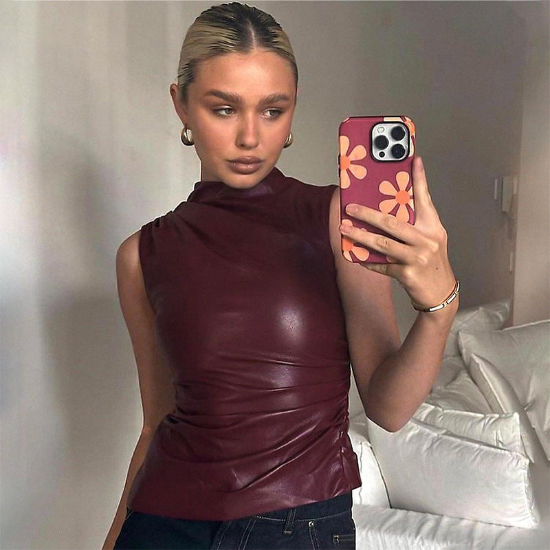 Sam | Trendig Asymmetrisk Halter Topp för en Elegant Look