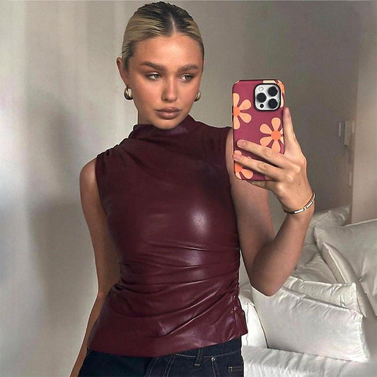 Sam | Trendig Asymmetrisk Halter Topp för en Elegant Look