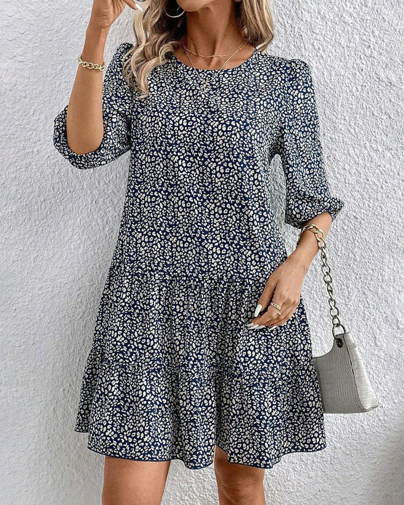 Cassidy - Elegant vardagsklänning med rund halsringning