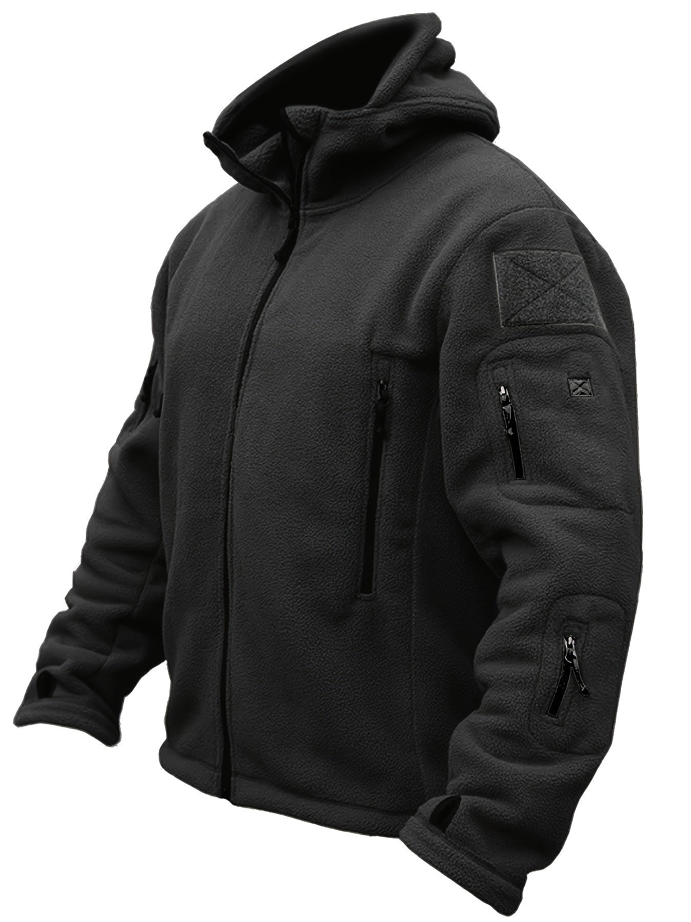 Vilhelm | Varm och Hållbar Militärinspirerad Fleecehoodie