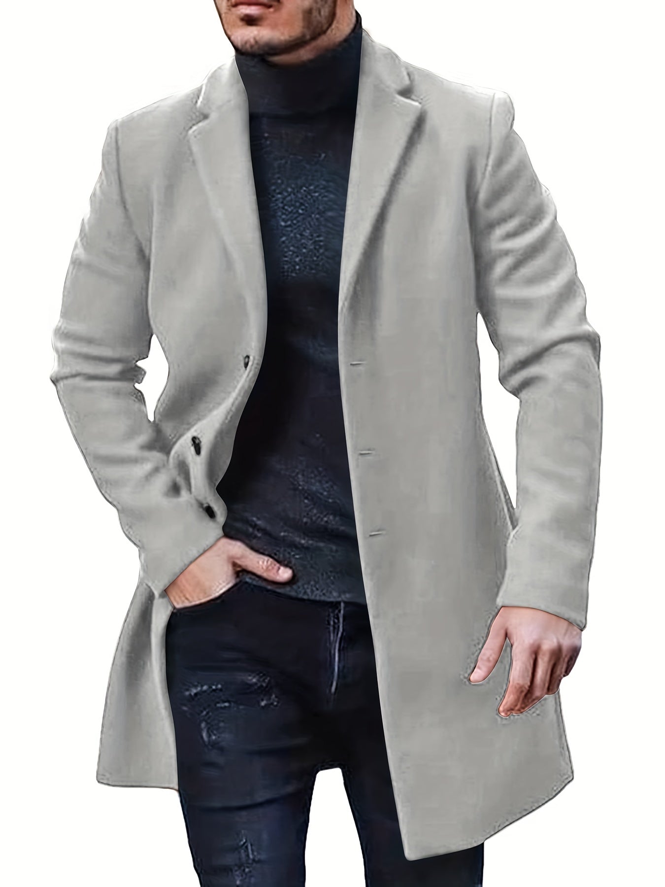 Claude | Varm Trench Overcoat Med Retro Stil