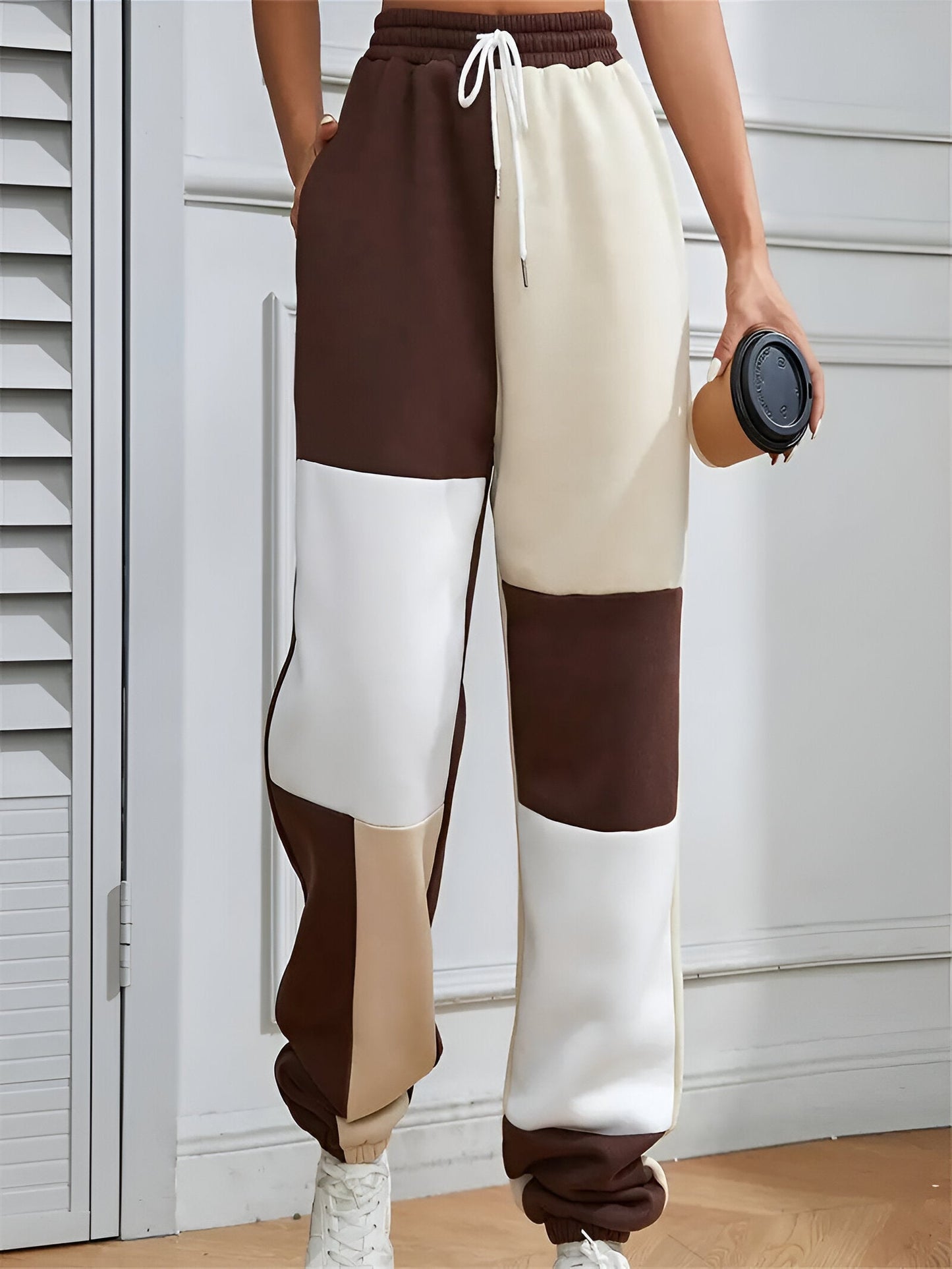 Nele | Colour-Block Loose joggingbyxor - komfort möter stil