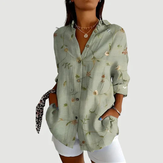 Alice | Färgglad Blus Med Bohemisk Känsla