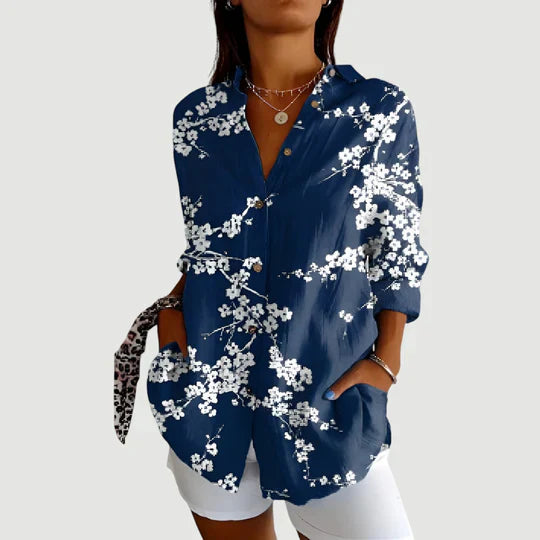 Alice | Färgglad Blus Med Bohemisk Känsla