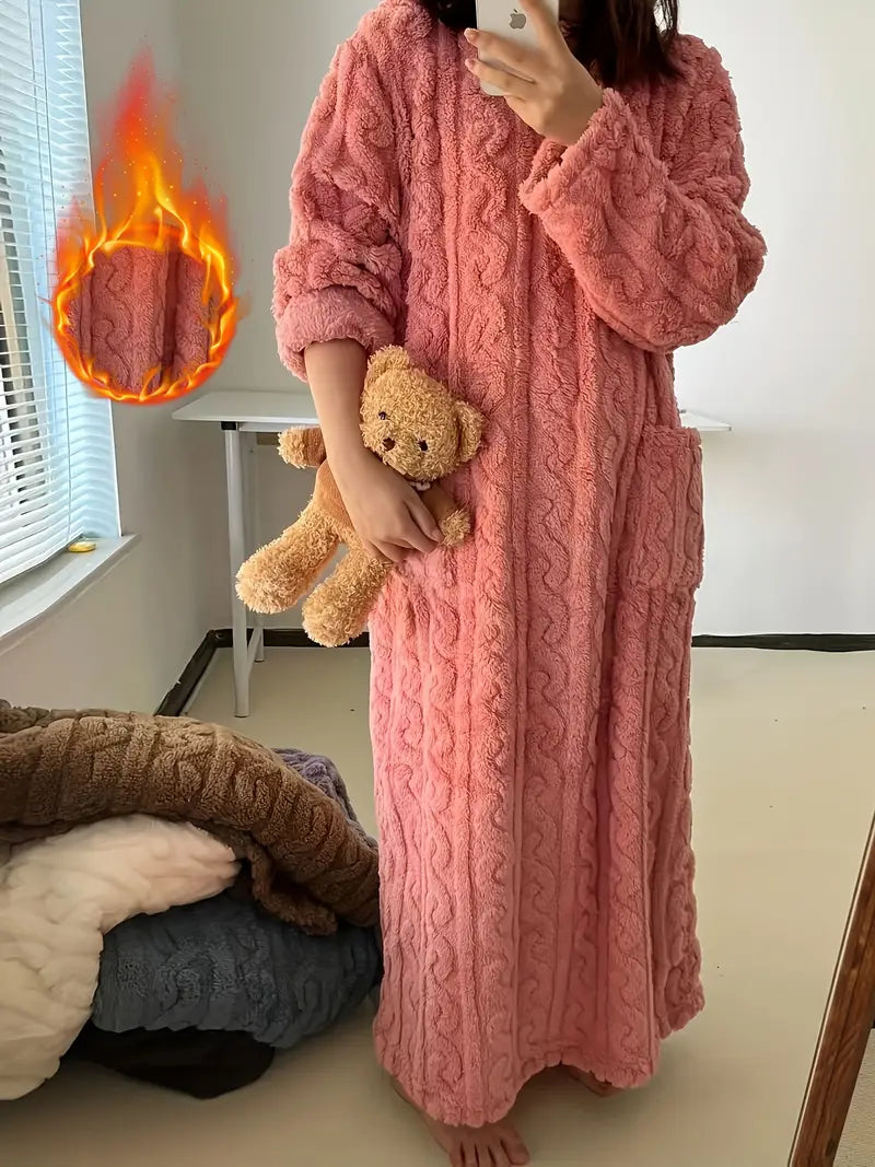 Remo - Mysig långärmad badrock