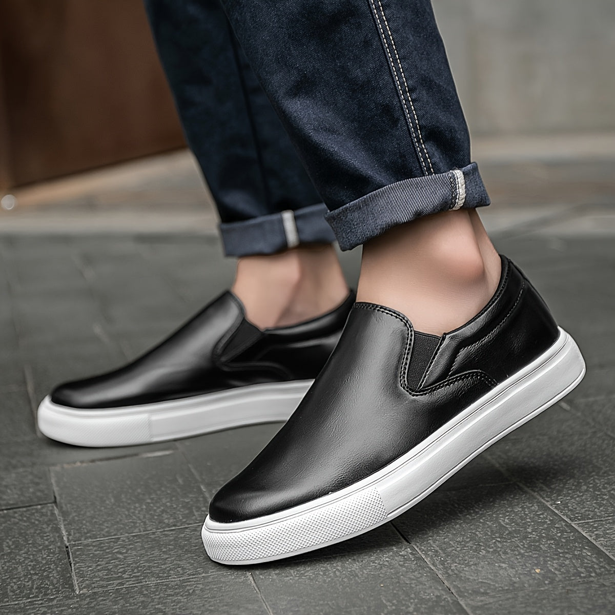 Gabriel | Casual Läder Slip-in Skor