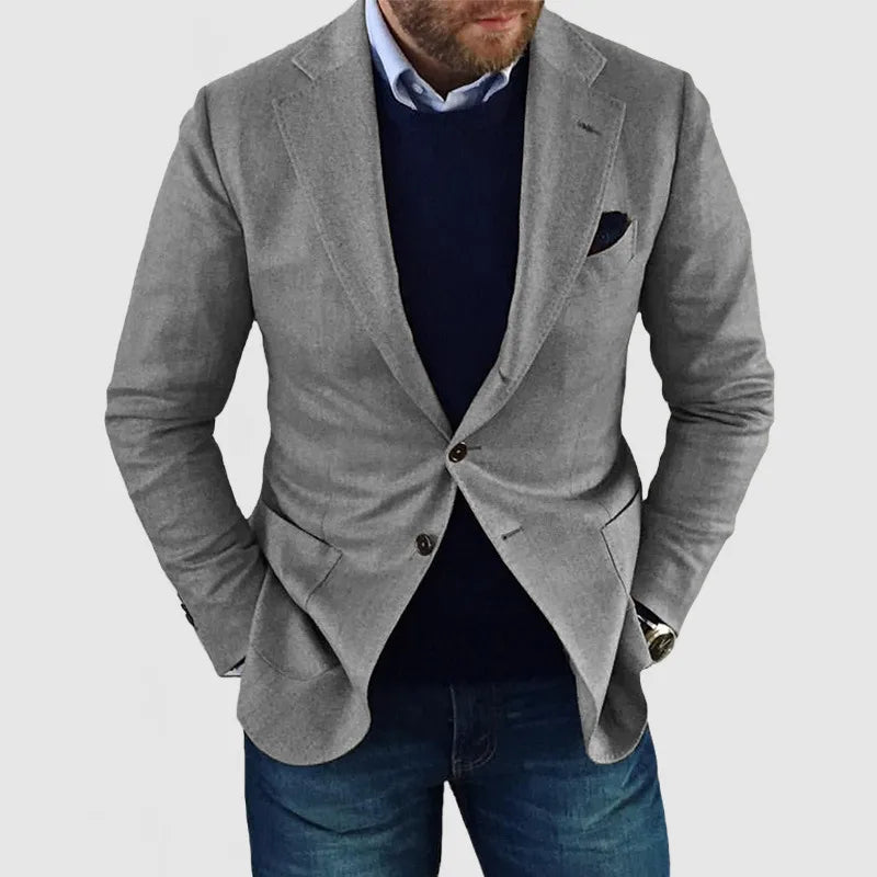 Milo | Klassisk Blazer Med Tidlös Design För Herr