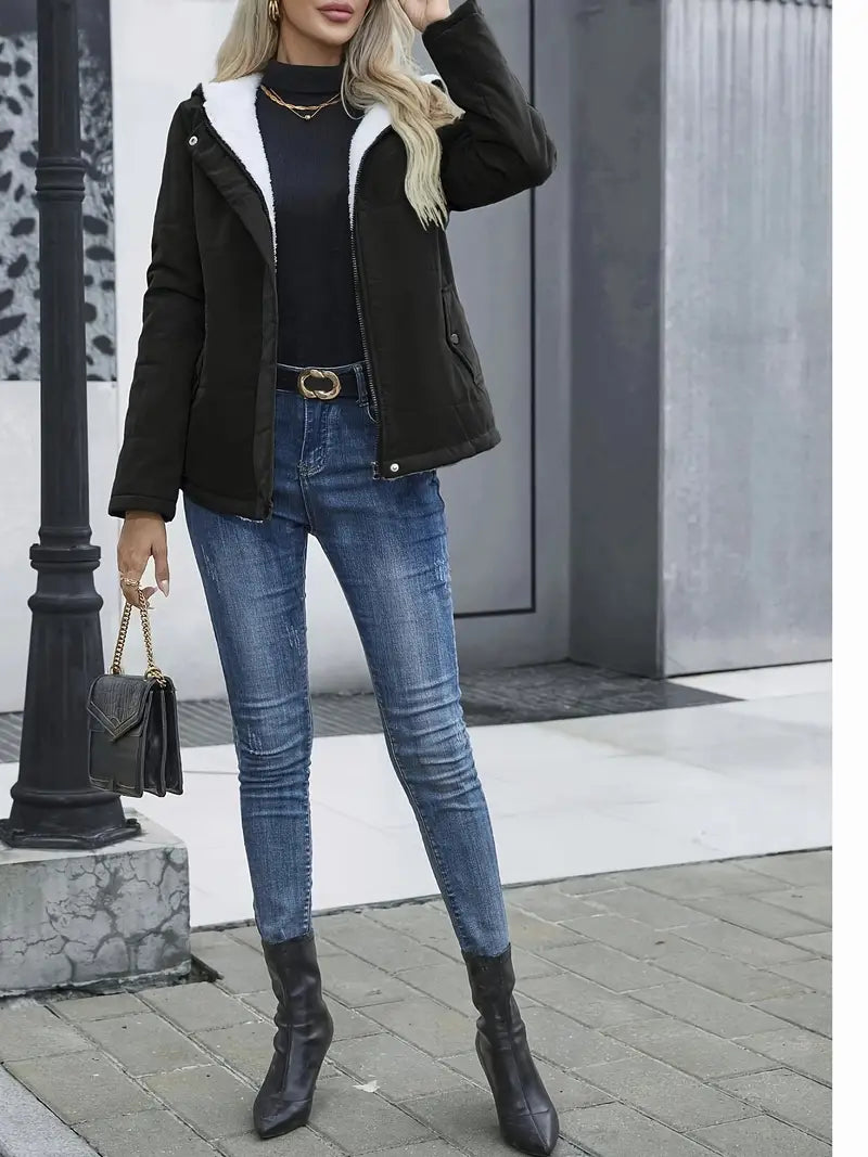 Casey | Bekväm fleecejacka med huva