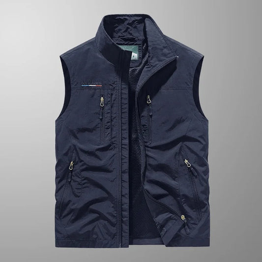 Henrik | Andningsbar Cargo Bodywarmer med Flera Fickor