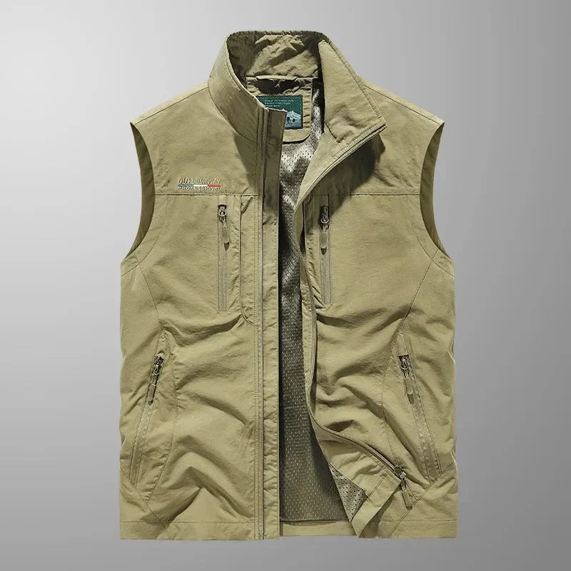 Henrik | Andningsbar Cargo Bodywarmer med Flera Fickor